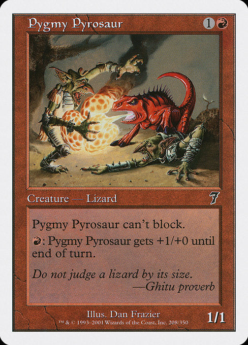 Pygmy Pyrosaur [Seventh Edition], MTG Single - Gamers Grove