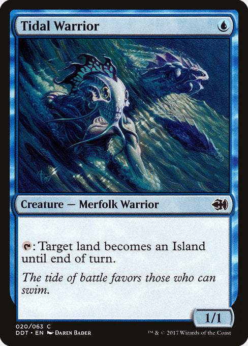 Tidal Warrior [Duel Decks: Merfolk vs. Goblins], MTG Single - Gamers Grove