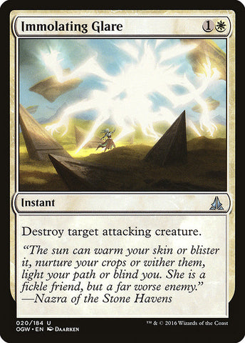 Immolating Glare [Oath of the Gatewatch], MTG Single - Gamers Grove