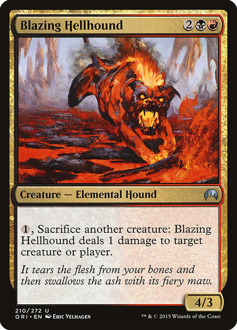 Blazing Hellhound [Magic Origins], MTG Single - Gamers Grove