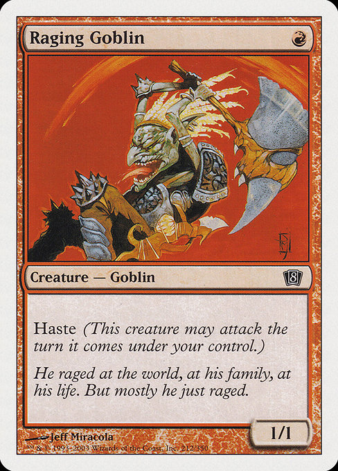 Raging Goblin [Eighth Edition], MTG Single - Gamers Grove