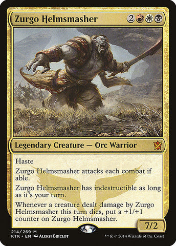 Zurgo Helmsmasher [Khans of Tarkir], MTG Single - Gamers Grove