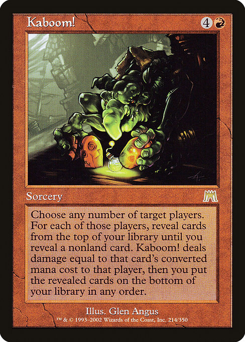 Kaboom! [Onslaught], MTG Single - Gamers Grove