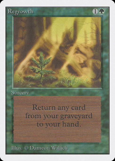 Regrowth [Unlimited Edition], MTG Single - Gamers Grove