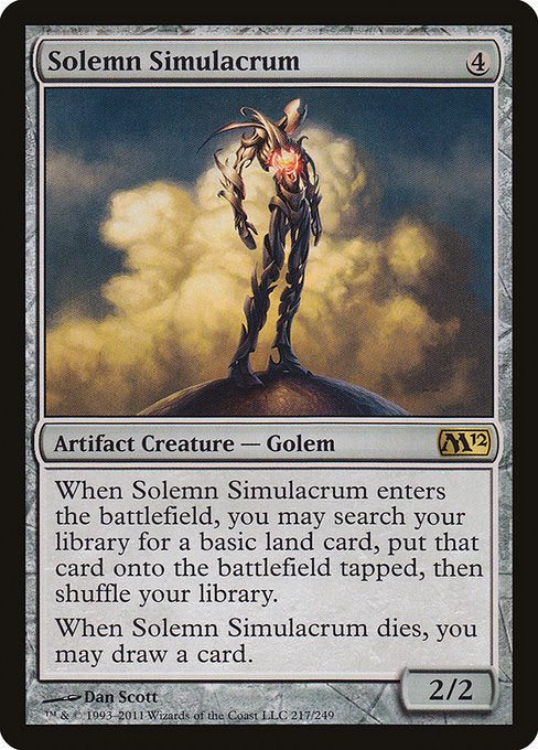 Solemn Simulacrum [Magic 2012], MTG Single - Gamers Grove