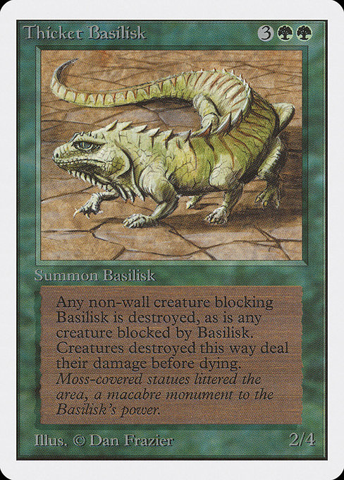 Thicket Basilisk [Unlimited Edition], MTG Single - Gamers Grove