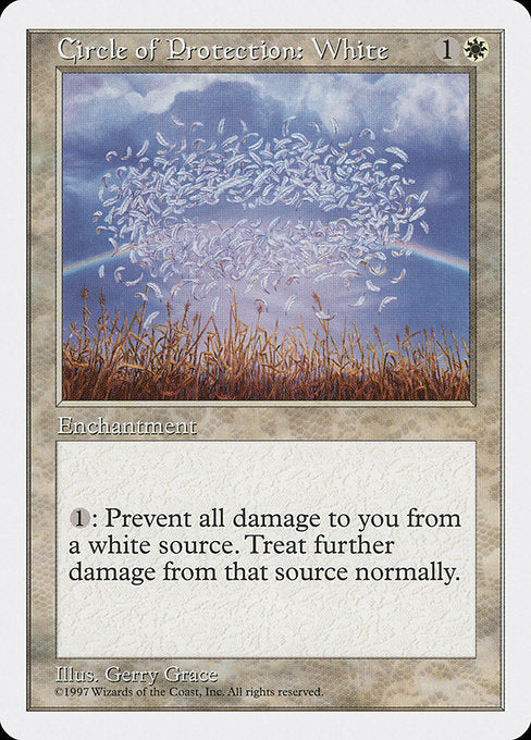 Circle of Protection: White [Fifth Edition], MTG Single - Gamers Grove