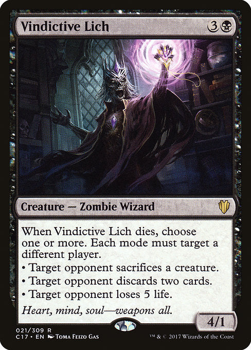 Vindictive Lich [Commander 2017], MTG Single - Gamers Grove