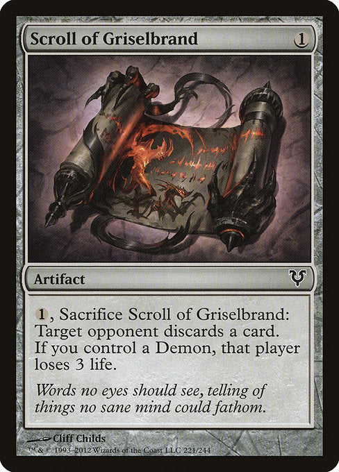 Scroll of Griselbrand [Avacyn Restored], MTG Single - Gamers Grove