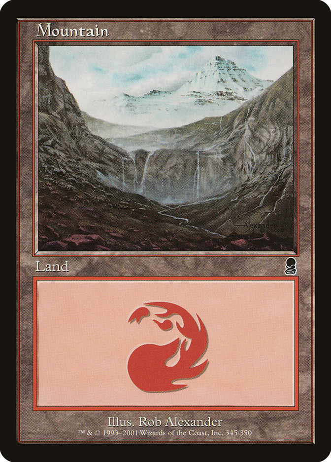 Mountain (345) [Odyssey], MTG Single - Gamers Grove