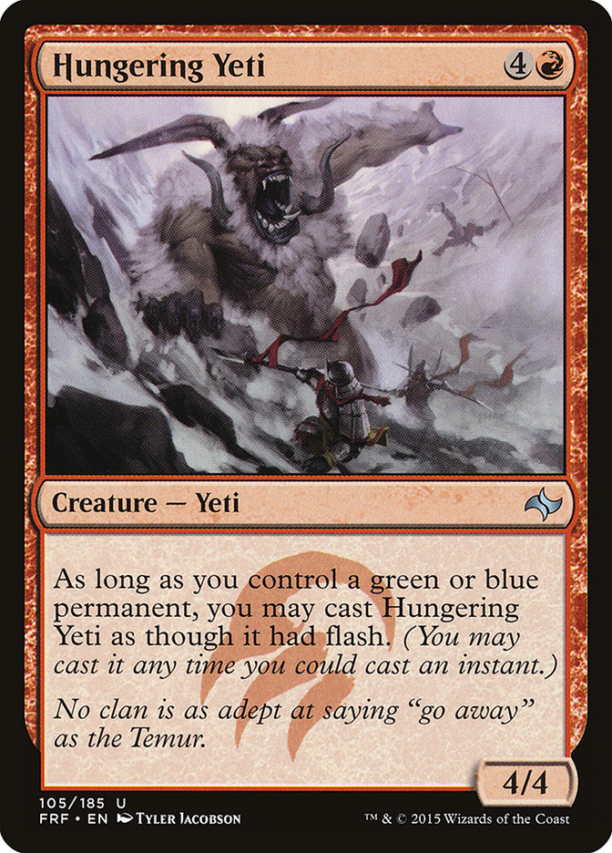 Hungering Yeti [Fate Reforged], MTG Single - Gamers Grove