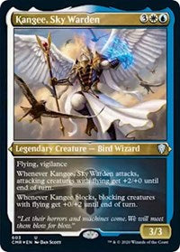 Kangee, Sky Warden (Foil Etched) [Commander Legends]