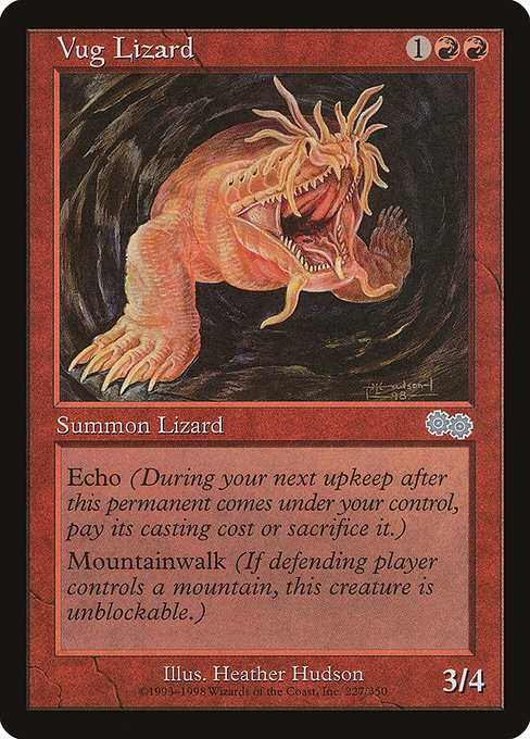 Vug Lizard [Urza's Saga], MTG Single - Gamers Grove