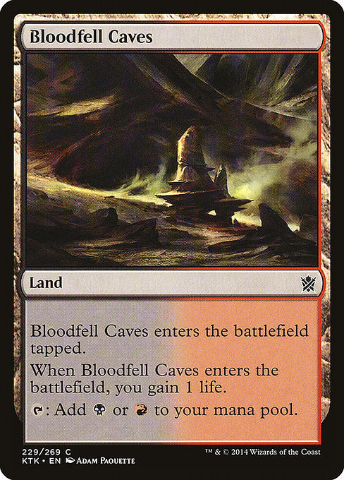 Bloodfell Caves [Khans of Tarkir], MTG Single - Gamers Grove