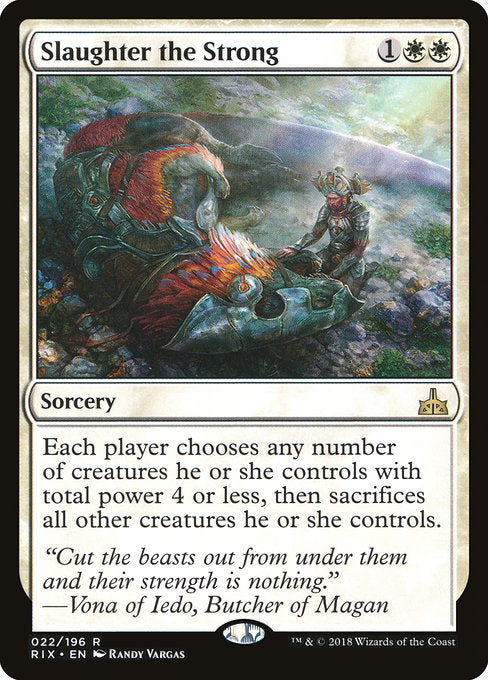 Slaughter the Strong [Rivals of Ixalan], MTG Single - Gamers Grove