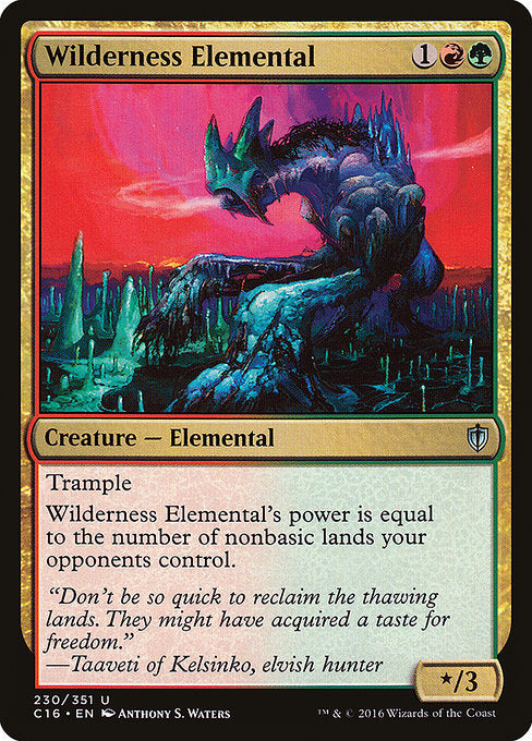 Wilderness Elemental [Commander 2016], MTG Single - Gamers Grove