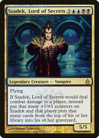 Szadek, Lord of Secrets [Ravnica: City of Guilds], MTG Single - Gamers Grove