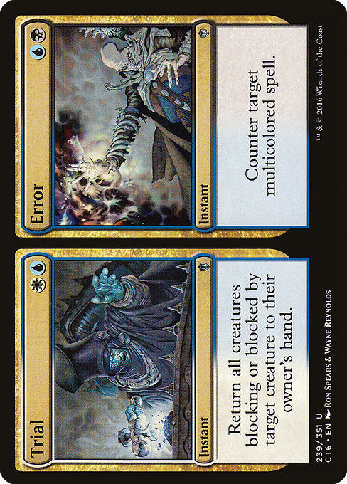 Trial // Error [Commander 2016], MTG Single - Gamers Grove