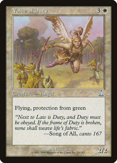 Voice of Duty [Urza's Destiny], MTG Single - Gamers Grove