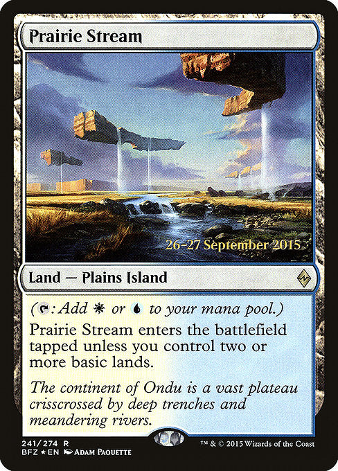 Prairie Stream [Battle for Zendikar Promos], MTG Single - Gamers Grove