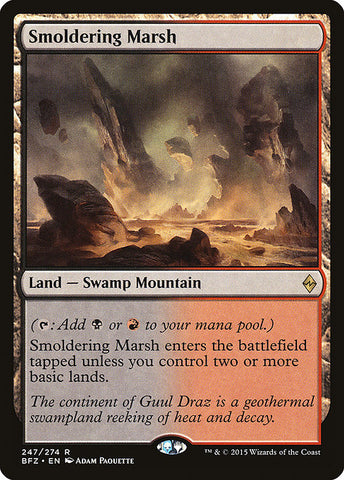 Smoldering Marsh [Battle for Zendikar], MTG Single - Gamers Grove