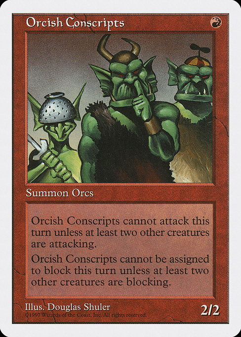 Orcish Conscripts [Fifth Edition], MTG Single - Gamers Grove