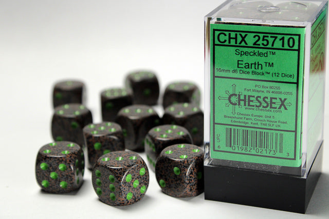 16mm Dice Block: Speckled: Earth (12d6)
