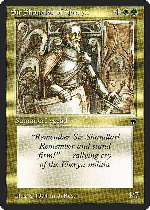 Sir Shandlar of Eberyn [Legends], MTG Single - Gamers Grove