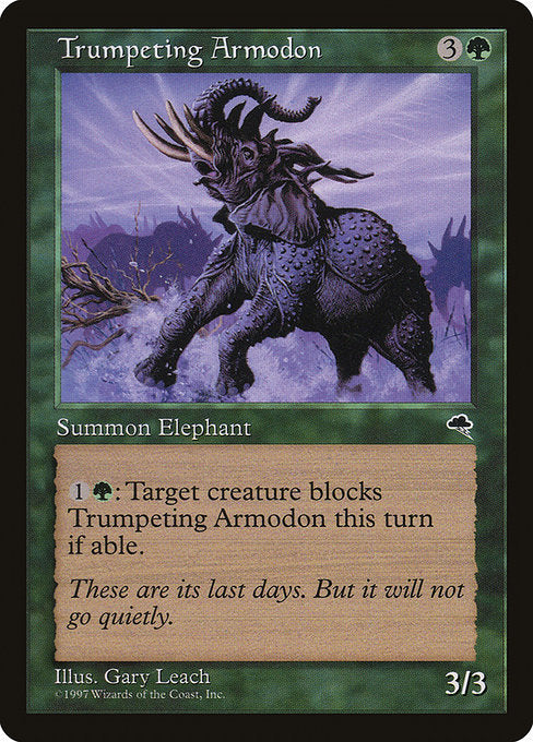 Trumpeting Armodon [Tempest], MTG Single - Gamers Grove