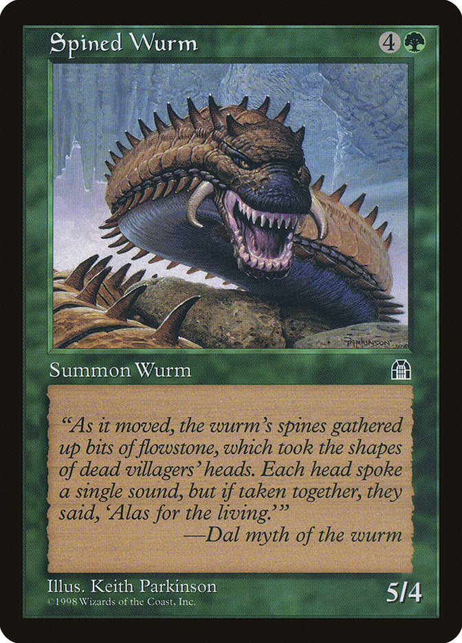 Spined Wurm [Stronghold], MTG Single - Gamers Grove
