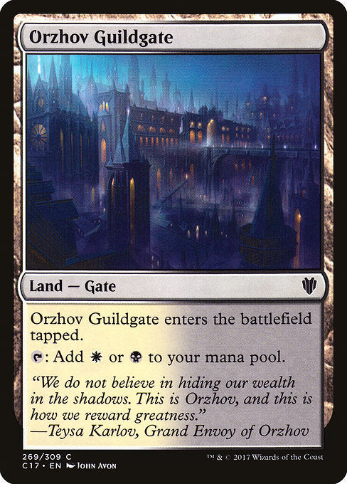 Orzhov Guildgate [Commander 2017], MTG Single - Gamers Grove