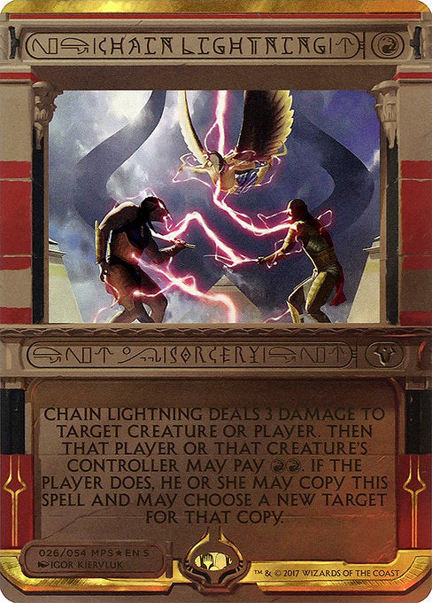 Chain Lightning [Amonkhet Invocations], MTG Single - Gamers Grove