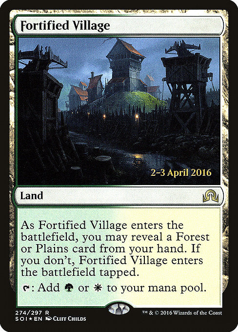 Fortified Village [Shadows over Innistrad Promos], MTG Single - Gamers Grove