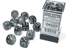 16mm Dice Block Borealis Luminary: Light Smoke/ Silver (12d6)
