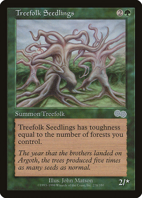 Treefolk Seedlings [Urza's Saga], MTG Single - Gamers Grove