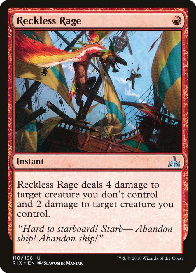 Reckless Rage [Rivals of Ixalan], MTG Single - Gamers Grove
