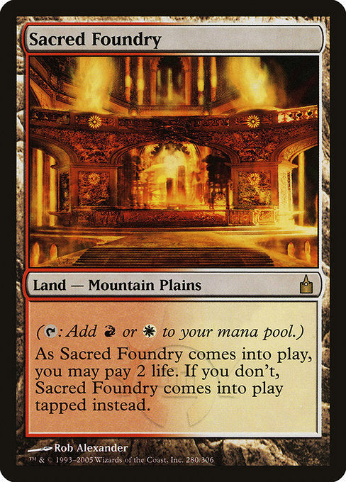 Sacred Foundry [Ravnica: City of Guilds], MTG Single - Gamers Grove