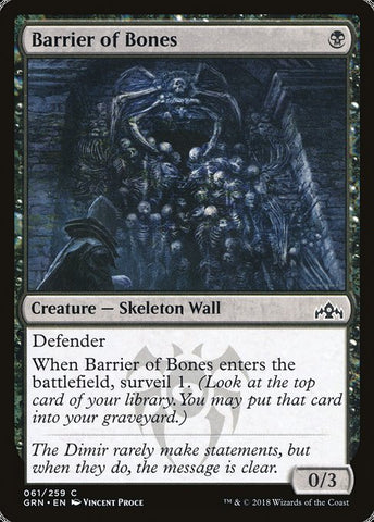 Barrier of Bones [Guilds of Ravnica], MTG Single - Gamers Grove