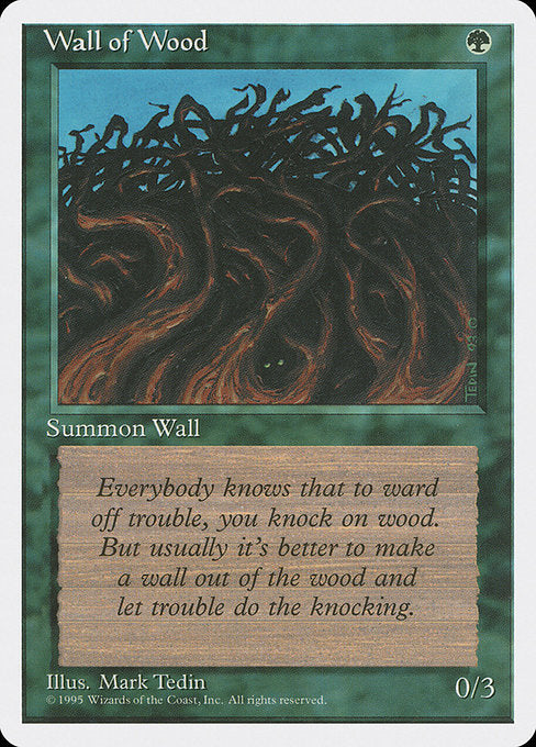 Wall of Wood [Fourth Edition], MTG Single - Gamers Grove