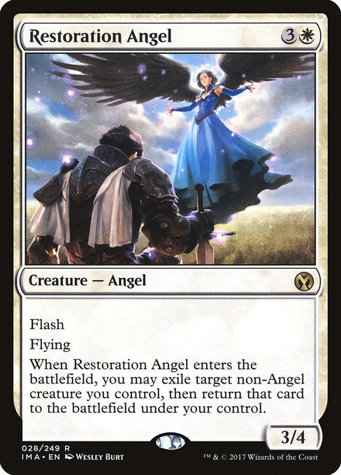 Restoration Angel [Iconic Masters], MTG Single - Gamers Grove
