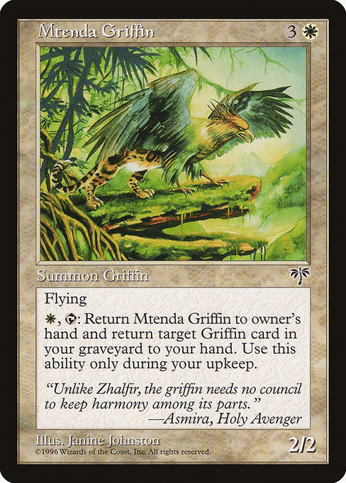 Mtenda Griffin [Mirage], MTG Single - Gamers Grove