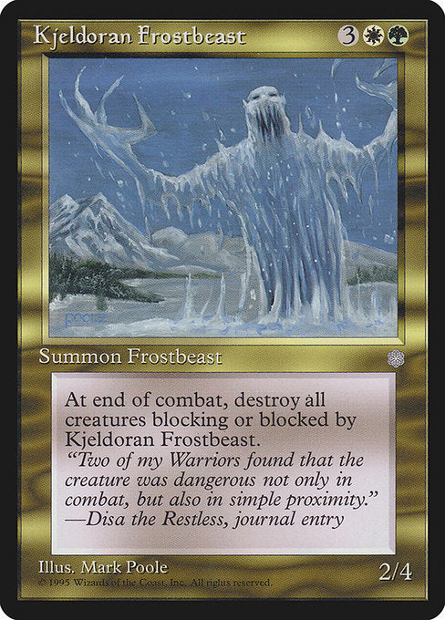 Kjeldoran Frostbeast [Ice Age], MTG Single - Gamers Grove