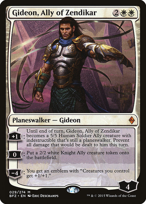 Gideon, Ally of Zendikar [Battle for Zendikar], MTG Single - Gamers Grove