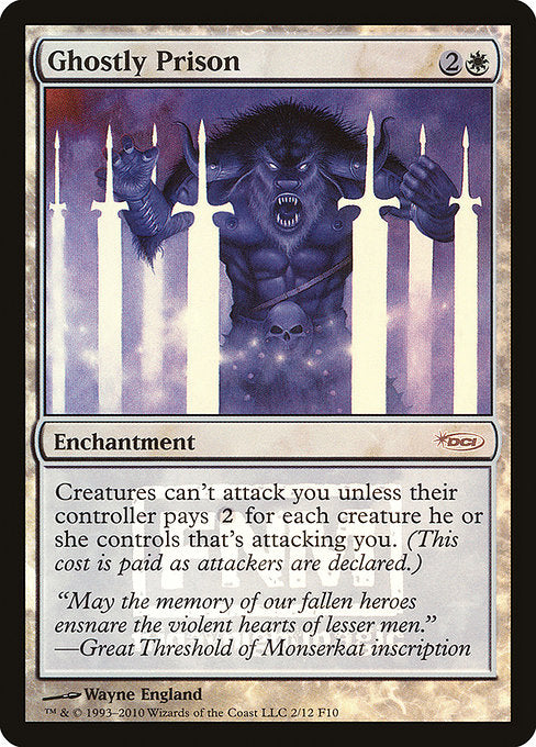 Ghostly Prison [Friday Night Magic 2010], MTG Single - Gamers Grove