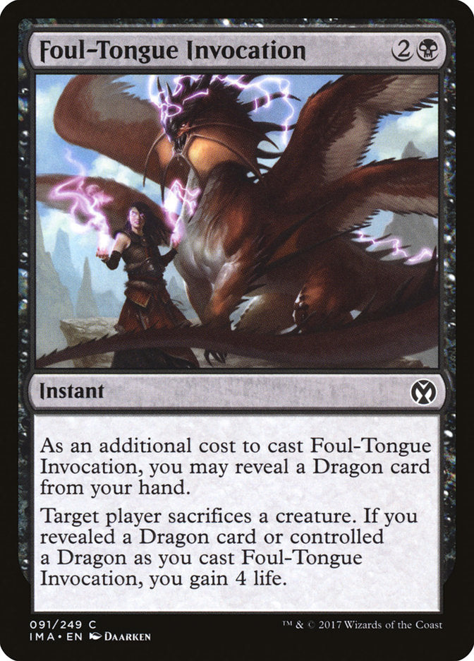 Foul-Tongue Invocation [Iconic Masters], MTG Single - Gamers Grove