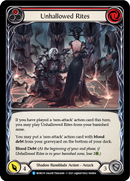 Unhallowed Rites (Red) [MON159] 1st Edition Normal