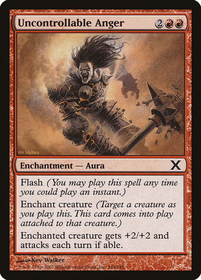 Uncontrollable Anger [Tenth Edition], MTG Single - Gamers Grove