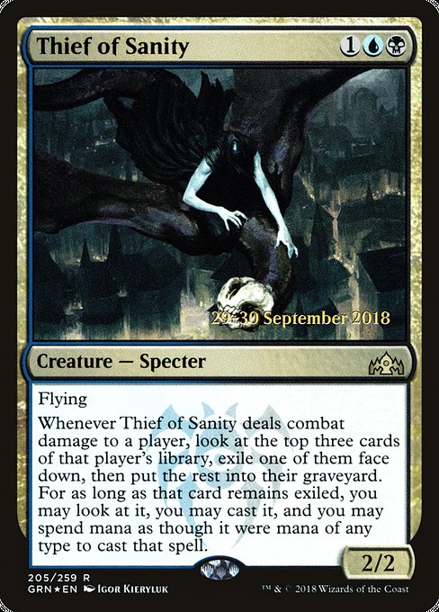 Thief of Sanity [Guilds of Ravnica Promos], MTG Single - Gamers Grove