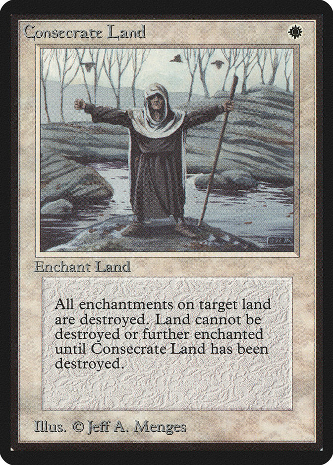 Consecrate Land [Limited Edition Beta], MTG Single - Gamers Grove