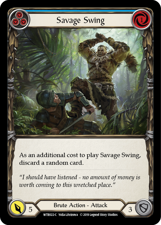 Savage Swing (Blue) [WTR022-C] Alpha Print Normal